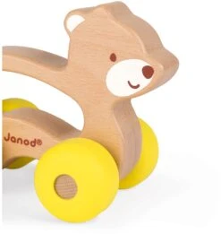 Janod J04613 Baby Pop Greifling-Auto, Bär Gelb -Trixie Verkäufe janod j04613 baby pop greifling auto baer gelb 3