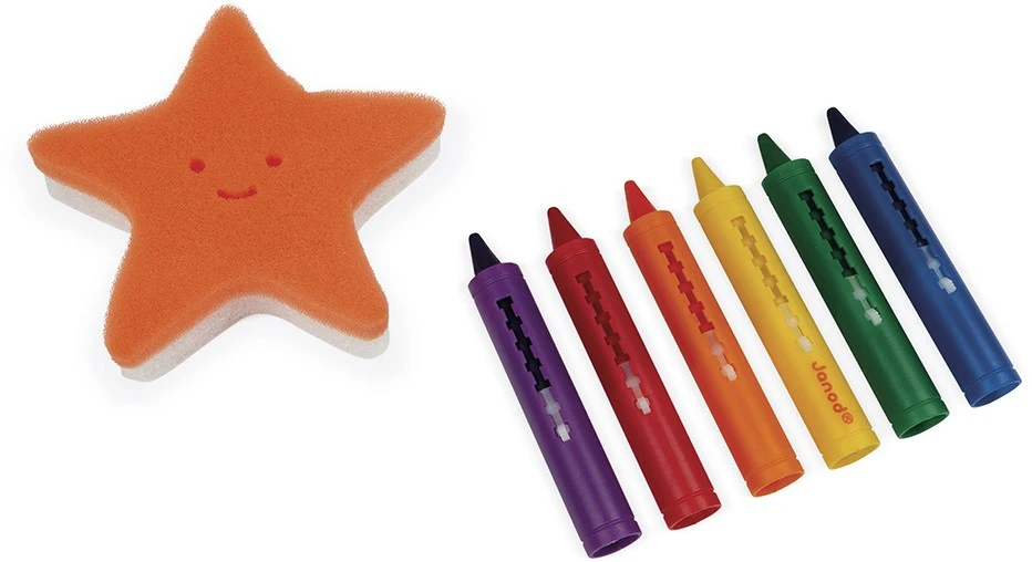 Janod J04725 Coloring In The Bath 1 Janod J04725 Coloring In The Bath