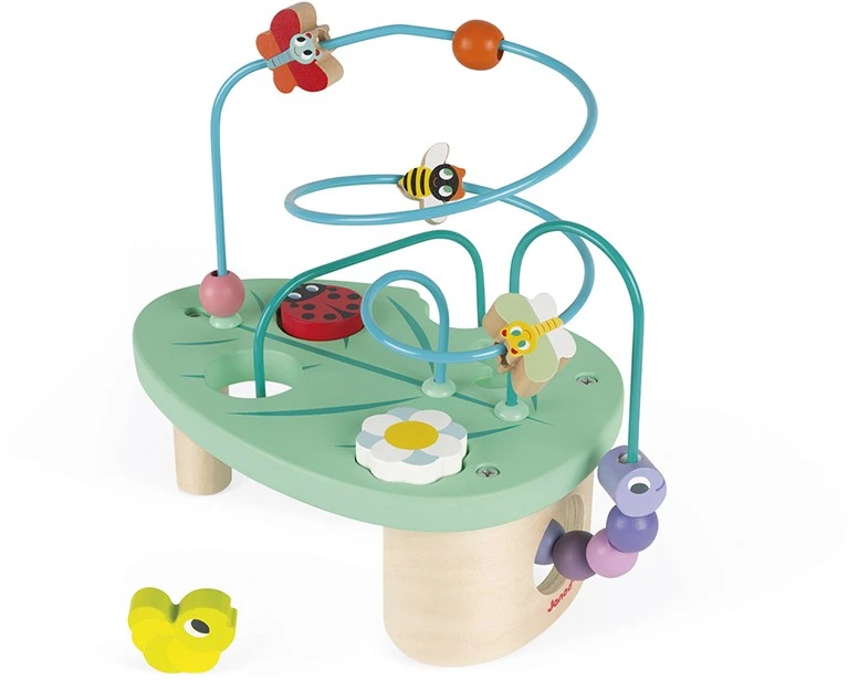 Janod J08253 Motorik-Spiel Wiese Mit 2 Motorikschleifen Und 3 Formen, Mehrfarbig 1 Janod J08253 Motorik-Spiel Wiese Mit 2 Motorikschleifen Und 3 Formen, Mehrfarbig