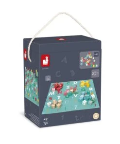 Janod Janod-Kubix-40 36-teiliges Buchstaben Und Zahlen-Baustein-Spiel Aus Massivholz + Puzzle-Spielmatte-praktische Aufbewahrung-Wasserfarben-ab 2 Jahren, J08307 -Trixie Verkäufe janod janod kubix 40 36 teiliges buchstaben und zahlen baustein spiel aus massivholz plus puzzle spielmatte praktische aufbewahrung wasserfarben ab 2 jahren j08307 2