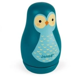 Janod - Spieldose Aus Holz Eule - Kinderzimmer-Deko - Ab 1 Jarh, J04672