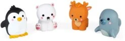 Janod - Wasserspritzer „Polartiere“, 4 Stück - Badespielzeug Für Babys - Ab 10 Monaten, J04704