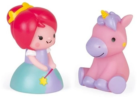 Janod - Wasserspritzer Prinzessin Und Leuchteinhorn - Badespielzeug Für Babys Und Kleinkinder - Ab 10 Monaten, J04706 1 Janod - Wasserspritzer Prinzessin Und Leuchteinhorn - Badespielzeug Für Babys Und Kleinkinder - Ab 10 Monaten, J04706