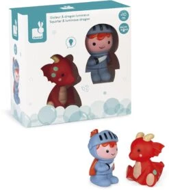 Janod - Wasserspritzer Ritter Und Leuchtdrache - Badespielzeug Für Babys Und Kleinkinder - Ab 10 Monaten, J04701 -Trixie Verkäufe janod wasserspritzer ritter und leuchtdrache badespielzeug fuer babys und kleinkinder ab 10 monaten j04701 3