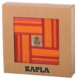 KAPLA 9000106 Holzplättchen 40er Box, Rot Und 20 Orange + Buch -Trixie Verkäufe kapla 9000106 holzplaettchen 40er box rot und 20 orange plus buch 2