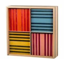 Micki KAPLA OCTOCOLOR, 100 Holzplättchen, 8 Verschiedene Farben