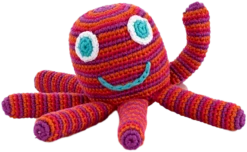 Kieselstein Bio-Rassel - Octopus Pink