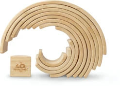 Kinderfeets Holzspielzeug Regenbogen Groß - Natur -Trixie Verkäufe kinderfeets holzspielzeug regenbogen gross natur 2