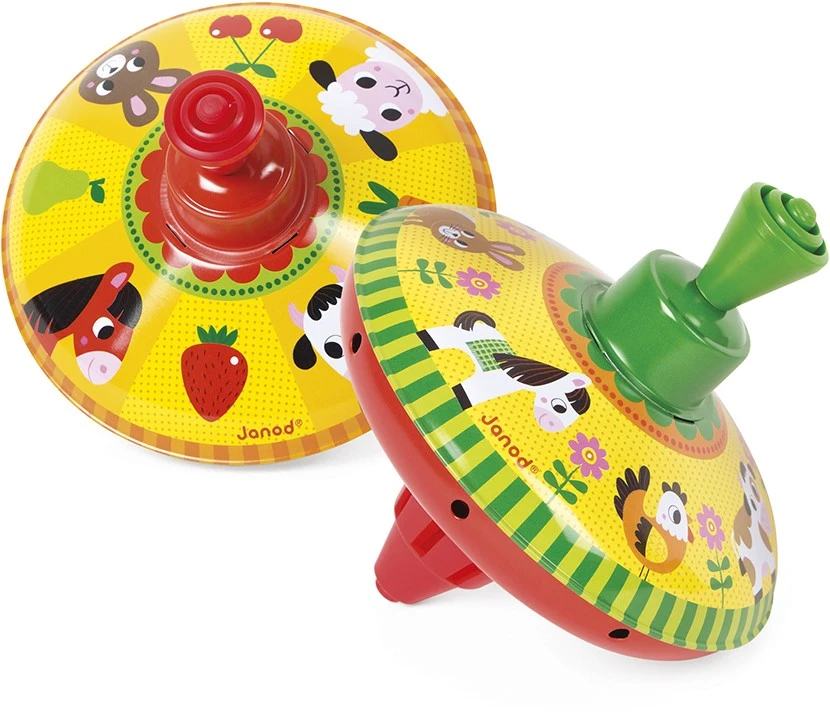 Janod Kreisel Klein "Bauernhof"/ Display 3X2 Motive (6 Stck.) 1 Janod Kreisel Klein "Bauernhof"/ Display 3X2 Motive (6 Stck.)