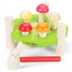 Le Toy Van – Pädagogisches Petilou Spiel „Mr Mushroom Hammer“ Aus Holz | Für Kleinkinder Geeignet – Für Mädchen & Jungen Ab 18 Monaten, PL092