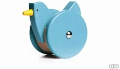 Nachziehtier Ziehtier Holzspielzeug Motorikspielzeug - Wippendes Huhn Rot