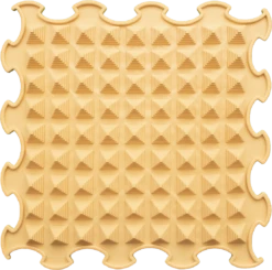 Ortoto Sensory Massage Puzzle Matte Kleine Pyramiden Karamell Milch