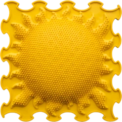Ortoto Sensory Massage Puzzle Matte Leuchtende Sonne (Halbkugel) Gelb