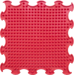 Ortoto Sensory Massage Puzzle Matte Spikes Erdbeerrot