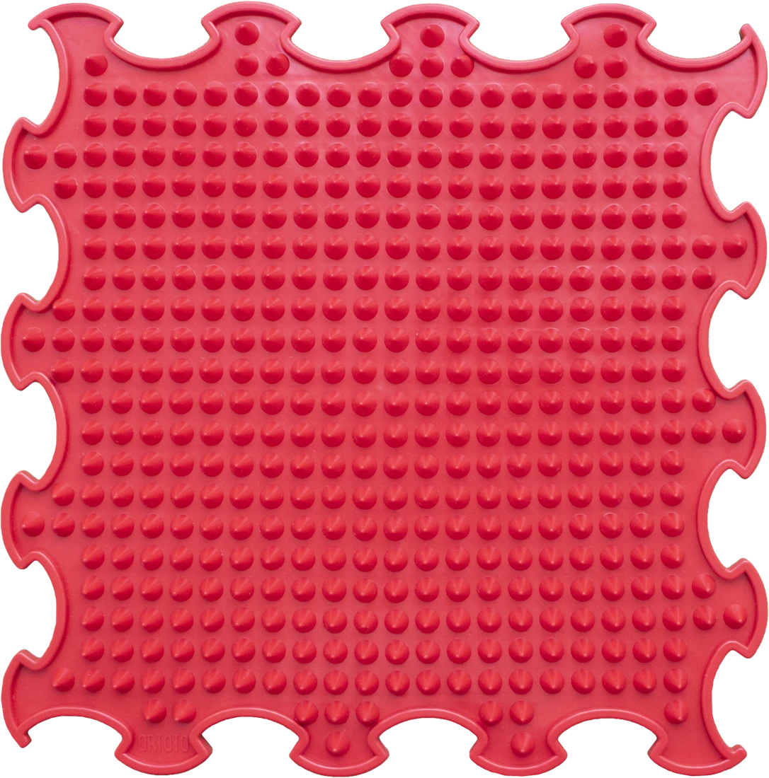 Ortoto Sensory Massage Puzzle Matte Spikes Erdbeerrot 1 Ortoto Sensory Massage Puzzle Matte Spikes Erdbeerrot