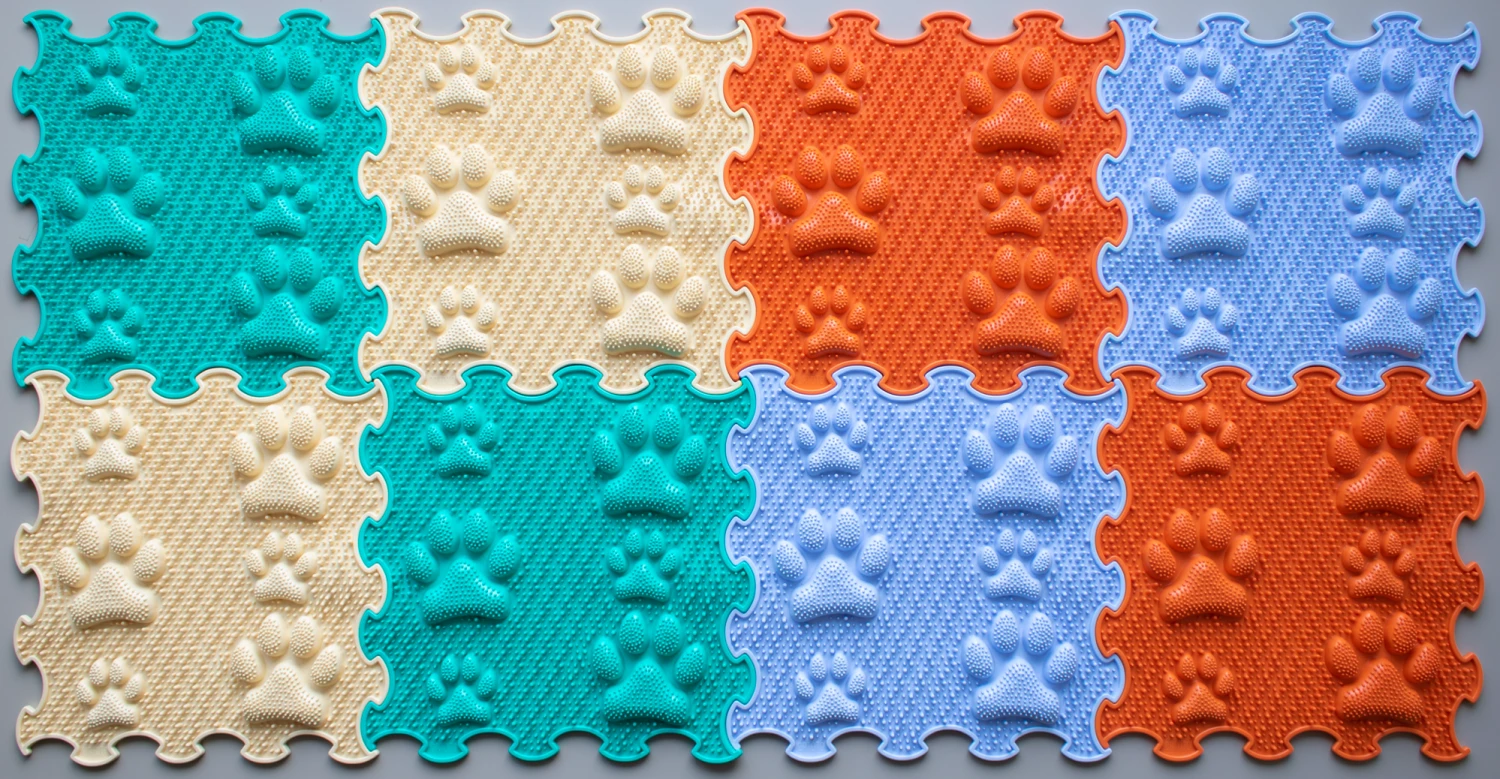 Ortoto Sensory Massage Puzzle Matten Lucky Paws Schachtel 8 Stück 1 Ortoto Sensory Massage Puzzle Matten Lucky Paws Schachtel 8 Stück