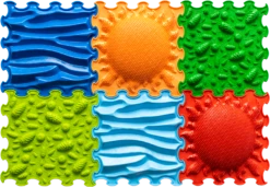 Ortoto Sensory Massage Puzzle Matten Set Intensiver Barfußpfad 6 Stück