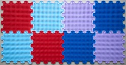 Ortoto Sensory Massage Puzzle Matten Spikes Box 8 Pcs