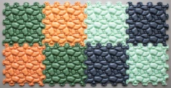 Ortoto Sensory Massage Puzzle Matten Steine Schachtel 8 Stück