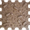Ortoto Sensory Massage Puzzlematte Pinienzapfen Dunkelschokolade 1 Stück 30x30 Cm