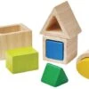 Plan Toys PlanToys Holzspielzeug Geo-Matching-Blöcke -Trixie Verkäufe plantoys holzspielzeug geo matching bloecke