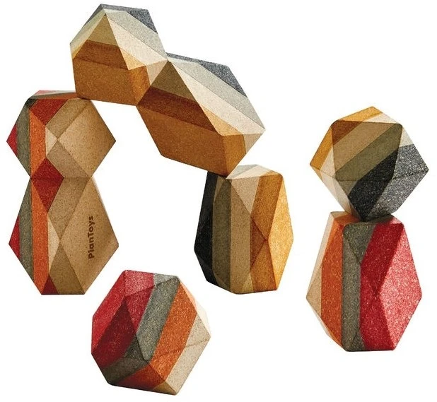 Plan Toys PlanToys Holzspielzeug Geo Stacking Felsen 1 Plan Toys PlanToys Holzspielzeug Geo Stacking Felsen