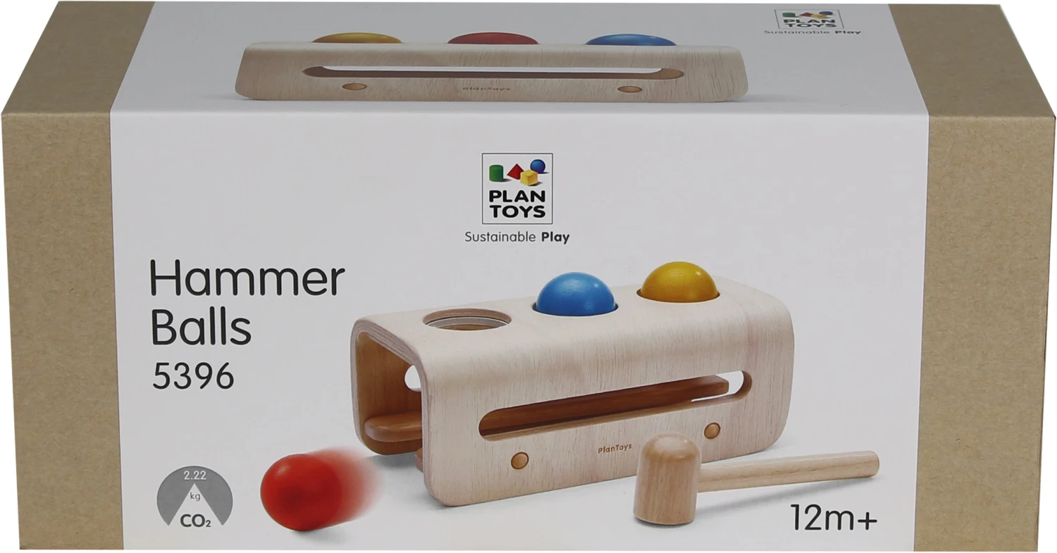 Plan Toys PlanToys Holzspielzeug Hammer-Kugeln 3 Plan Toys PlanToys Holzspielzeug Hammer-Kugeln – Bild 3