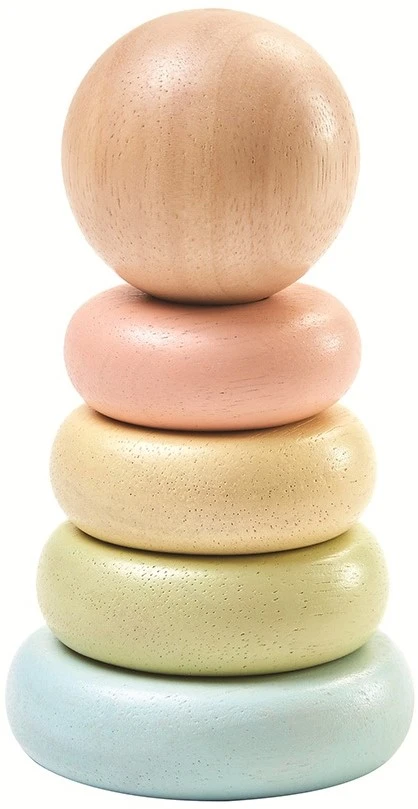 Plan Toys PlanToys Holzspielzeug Mein Erster Stapelring - Pastell 1 Plan Toys PlanToys Holzspielzeug Mein Erster Stapelring - Pastell