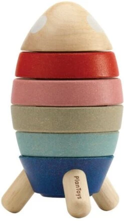 Plan Toys PlanToys Holzspielzeug Rakete Stapeln