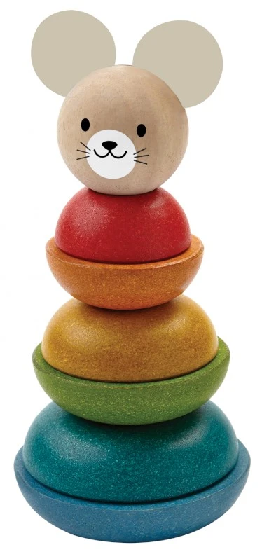 Plan Toys PlanToys Holzspielzeug Stapelring - Maus 1 Plan Toys PlanToys Holzspielzeug Stapelring - Maus