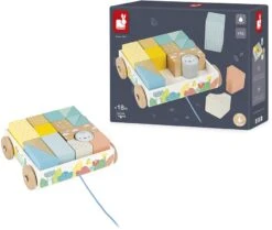 Janod Pure Nachziehwagen Mit Steinen (16 Stück) -Trixie Verkäufe pure nachziehwagen mit steinen 16 stueck 3