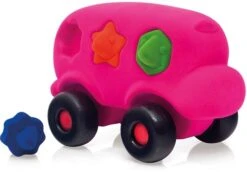 Rubbabu R26273 Formenlernbus Rosa, Rose