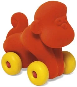Rubbabu Rolltier Aus Naturkautschuk, Affe, 14 Cm