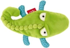 SIGIKID 42241 Granulat Krokodil Red Stars Mädchen Und Jungen Babyspielzeug Empfohlen Ab 3 Monaten Grün