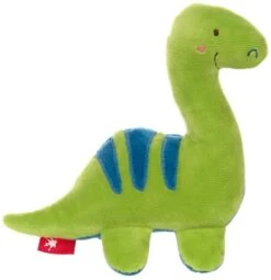 SIGIKID 42300 Quietsche Dino Red Stars Mädchen Und Jungen Babyspielzeug Empfohlen Ab Geburt Grün