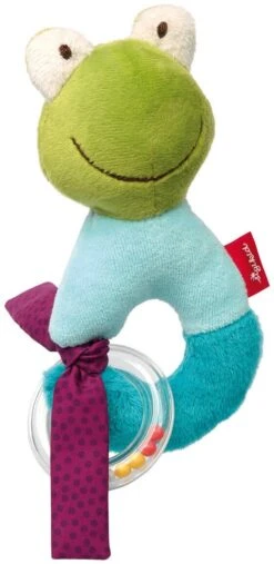 Sigikid Rassel-Greifling Frosch Red Stars