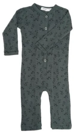 Snoozebaby Anzug Dunkelgrüner Druck - 62/68