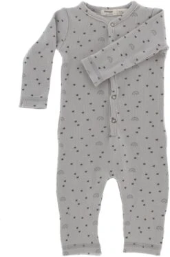 Snoozebaby Anzug Smokey Green Regenbogen - 62/68