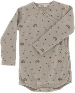 Snoozebaby Bodysuit Bio-Baumwolle Milky Rust Regenbogen - Größe 50-56