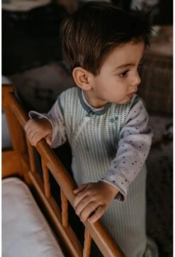 Snoozebaby Schlafanzug ärmellos TOG 1.0 Smokey Green - 3-9 Monate