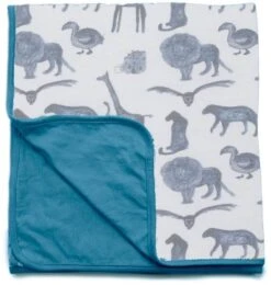 Snoozebaby Summer Crib Blanket Storm Blue