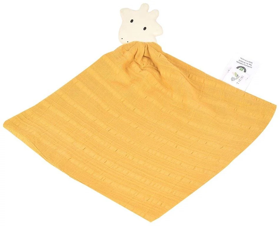 Tikiri Giraffe, Schnuffeltuch Mit Zahnungshilfe Aus Naturkautschuk, Für Babys Und Kinder Ab 0+ Monaten, 15cm TR-97008 2 Tikiri Giraffe, Schnuffeltuch Mit Zahnungshilfe Aus Naturkautschuk, Für Babys Und Kinder Ab 0+ Monaten, 15cm TR-97008 – Bild 2