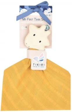 Tikiri Giraffe, Schnuffeltuch Mit Zahnungshilfe Aus Naturkautschuk, Für Babys Und Kinder Ab 0+ Monaten, 15cm TR-97008