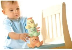 Tolo 80055 - Baby Octopus Bath Stacker - Stapelbares Badespielzeug Tintenfische, 9.5 X 9.5 X 31.8 Cm -Trixie Verkäufe tolo 80055 baby octopus bath stacker stapelbares badespielzeug tintenfische 95 x 95 x 318 cm 3