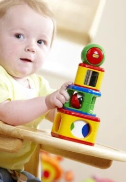 Stapelturm Mit 4 Elementen, Stacking Activity Shapes, Ab 6 Monaten, Ca. 8,5 X 8,5 X 21,5 Cm -Trixie Verkäufe tolo classic activiteiten stapeltoren 4 delig