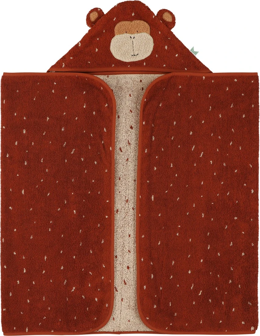 Trixie Kapuzenbadetuch - 70x130cm - Mr. Monkey 1 Trixie Kapuzenbadetuch - 70x130cm - Mr. Monkey