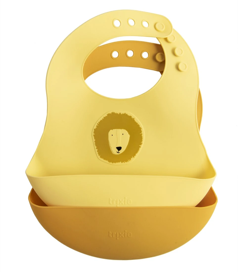 Trixie Silikon Lätzchen 2-pack - Mr. Lion 1 Trixie Silikon Lätzchen 2-pack - Mr. Lion