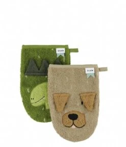 Trixie WASHCLOTHS 2-PACK | MR. DINO - MR. DOG
