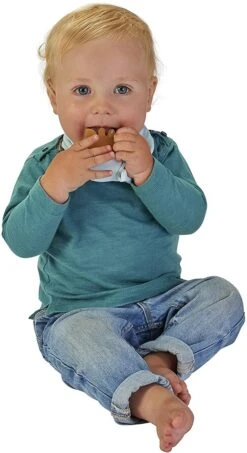 VULLI 200332 Bandana Halstuch/Lätzchen Sophie La Girafe Mit Beißfläche Aus Kautschuk, Blau -Trixie Verkäufe vulli 200332 bandana halstuch laetzchen sophie la girafe mit beissflaeche aus kautschuk blau 3